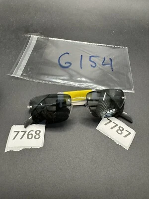 Authentic Vintage Police 2679 Square Rimless Sunglasses  Blue Lenses Nwt - Image 1 of 4