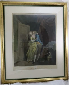 Farbstich / Stich La Douce Résistance Salvadore Tresca nach Louis Boilly - Picture 1 of 12