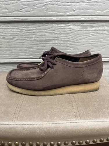 Clarks Wallabee da uomo marrone scuro pelle scamosciata 26156606 taglia 10 5