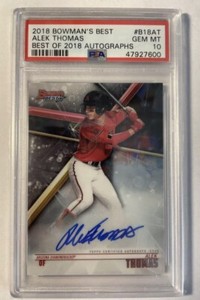 2018 Bowman's Best Best of 2018 Auto Alek Thomas Rookie PSA 10 Gem Mint Arizona