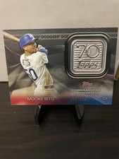 2021 Topps Series 2 70th Anniversary Logo Patch  Mookie Betts T70P-MB 203/299