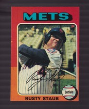 1975 TOPPS BASEBALL SET 090 RUSTY STAUB NEW YORK METS NM-MT