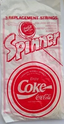 Vintage coca cola Russell spinner yoyo strings genuine brand new pack of 3 Coke - Image 1 of 2