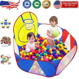 Indoor Outdoor Kids Ball Pit Play Tent with Safety Certification - Fun for All! - Picture 1 of 9