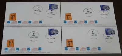 Greece 2004 archery Sport Dates SET 7 Covers - Image 1 of 2