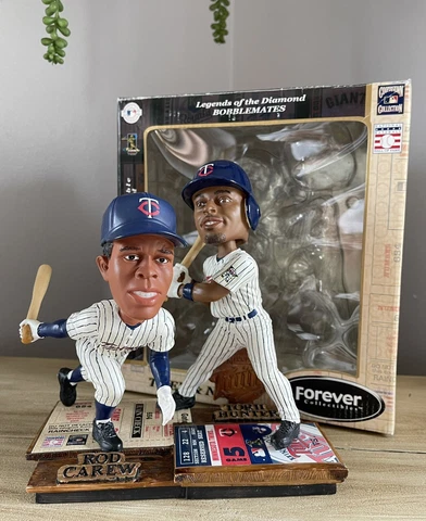 ROD CAREW & TORII HUNTER Minnesota Twins “Now & Then” Bobblehead #/504 NIB! Cover