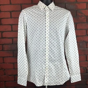 Michael Kors Men's Dress Shirt Geometric Trim Stretch Small Formal Office - Picture 1 of 7