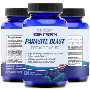 PARASITE BLAST Body Cleanse Complex Anti- PARASITE Support 120 Capsules - Picture 1 of 10