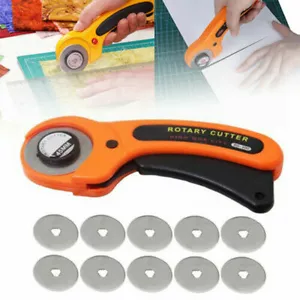 45mm Rotary Cutter Set +10x Blades DIY Patchwork Quilting Cutting Sewing Tool CS - Bild 1 von 9
