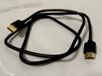 PREMIUM HDMI CABLE 3.3ft - 1080P BLURAY 3D TV PS3 XBOX LCD LED ETHERNET HD 4K - Image 1 of 4