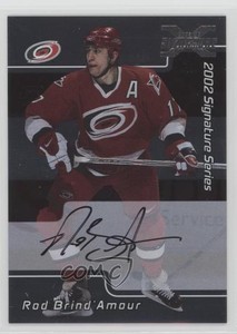 2002 ITG Be A Player Signature Series 2001-02 Buybacks Rod Brind'Amour #152 Auto