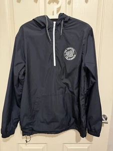 Santa Cruz Rain Jacket Size Small Black Long Sleeves Nylon Polyester - Bild 1 von 5