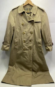 Vintage Women's BURBERRYS Coat Jacket Nova Check Lining Beige Size 6 W85A - Picture 1 of 12