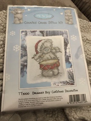 Tatty Teddy Cross Stitch Kit Tt3000 Drummer Boy Christmas Decoration  - Image 1 of 2