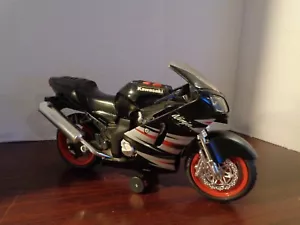 Road Rippers Kawasaki Ninja Wheelie Motorcycle 10" Black Lights Sounds Work - Picture 1 of 12