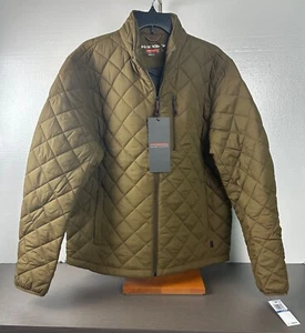 Hawke & Co Men's Diamond Quilted Bark Brown Jacket XL New With Tag - Picture 1 of 16