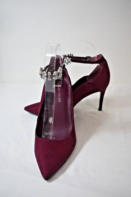 Zapatos Marc Fisher Borgoña Gamuza Estrás Talla 7.5 EE. UU. M En Oferta Foto 1 de 4