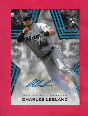 CHARLES LEBLANC 2023 Topps Series 1 Baseball Stars RC AUTO BLACK /199 BSA-CHL - Image 1 of 2