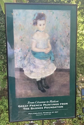 Raro cartel de exposición del Museo de Arte de Filadelfia 1995 "De Cézanne a Matisse" Foto 1 de 4