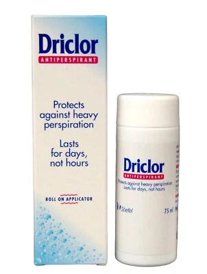 DRICLOR ROLL ON APPLICATOR ANTITRANSPIRANT 75ml -FAST SHIPPING - Image 1 of 2