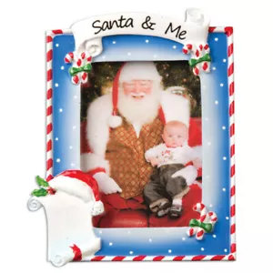 Santa and Me Bilderrahmen personalisiert Christbaumschmuck - Bild 1 von 1