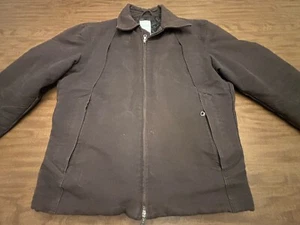 J Lindeberg Jacket Brown Canvas Cotton European Motorcycle Style Jacket Sz MED - Picture 1 of 23
