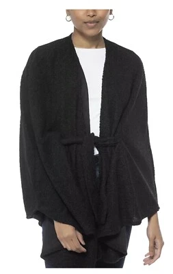 Suéter Kimono INC International Concepts Sherpa Suave Coz Piel Sintética Cinturón Negro Foto 1 de 2