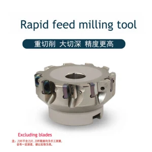 Herramienta de fresado de alimentación rápida TXN03R / EXN03R 35 40 50 63 80 mm PARA inserto LNMU0303 - Imagen 1 de 11