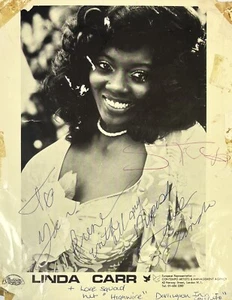 Linda Carr & The Love Squad - Signed Autograph Large Promo Photo - Picture 1 of 8
