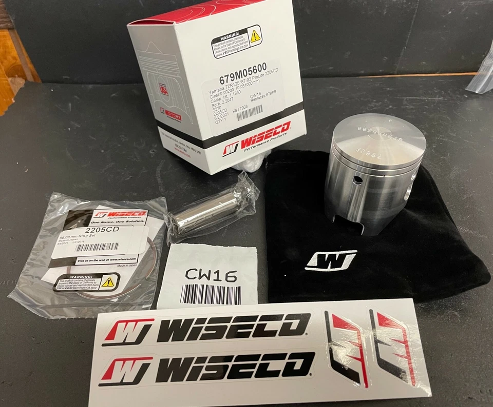 WISECO 679M05600 PISTÓN FORJADO 56mm STD BORE Yamaha DTR125 TDR125 TZR125 679ps Foto 1 de 1