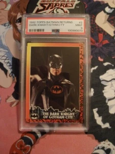 1992 Topps Batman Returns #2 The Dark Knight of Gotham City (PSA 9) (New Slab) - Picture 1 of 2
