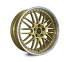 To Suit VW AMAROK WHEELS PACKAGE: 19x8.5 19x9.5 Simmons OM-1 Gold and Goodyea...