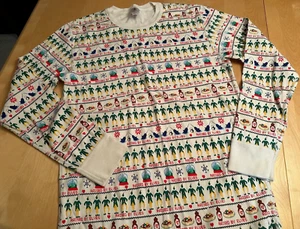HANNA ANDERSSON PAJAMA SHIRT UNISEX SZ M THE ELF MOVIE RAISED BY ELVES - Picture 1 of 5