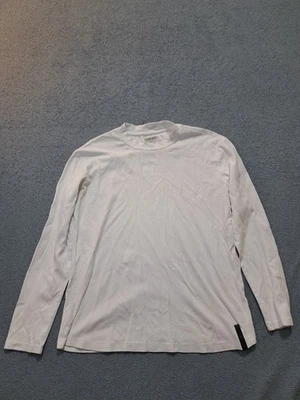 Camiseta Mania Jeans Manga Larga Para Hombre Talla Grande Blanca Informal Cuello Redondo Jersey Foto 1 de 4