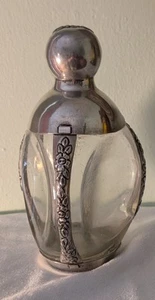 Sterling Over Glass Liquor Decanter Maciel Made In Mexico - Picture 1 of 5