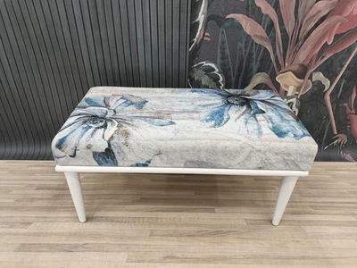 Bohemian bench, Footstool bench, Lounge bench, Shoe bench, Upholstered bench - Image 1 of 4