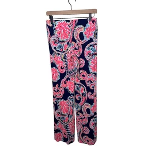 LILLY PULITZER Georgia May Palazzo Pants For the Halibut  Pull on Pant Small  - Picture 1 of 10
