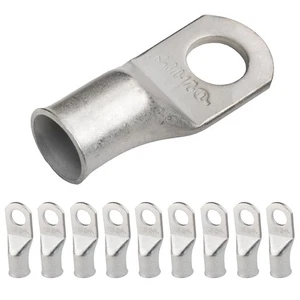 10pcs 3/0 AWG-1/2 Stud Tinned Copper Wire Lugs, Heavy Duty Cable Ends, 000 Ga... - Picture 1 of 7