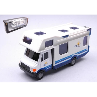 CAMPER MERCEDES HOME MOBILE WHITE 1:43 Cararama Campers-Roulottes Modellino Nuov - Immagine 1 di 3