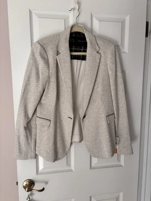 Blazer mujer gris jaspeado Zara talla XL Foto 1 de 4