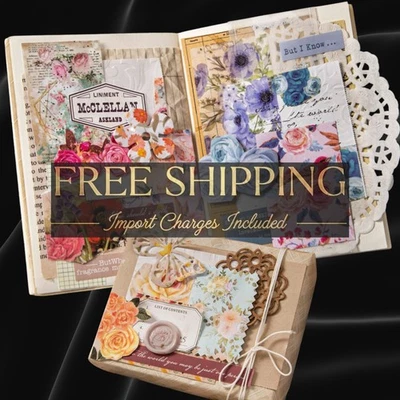 Juego de pegatinas vintage para álbumes de recortes - 50 piezas suministros de diario basura Foto 1 de 4