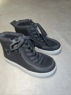 Billy Goat Niños Gris Lona Cierre con Cremallera Alrededor Zapatillas Altas Talla 11C Foto 1 de 4