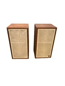 Acoustic Research AR-4x LOUDSPEAKERS Walnut Wood NICE! Tested - Picture 1 of 17