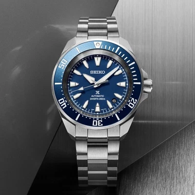 Seiko Prospex SRPL51 Samurai Blue Automatic Steel 41.7mm Men's Dive Watch NEW - Image 1 of 4