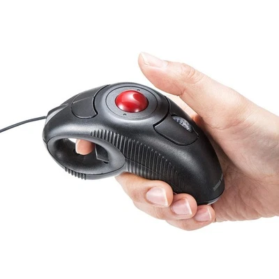 Sanwa Direct Sleeping Mouse, Ring Mouse, Trackball, Ambidextrous, 1.9m Cable, Co - Image 1 of 4
