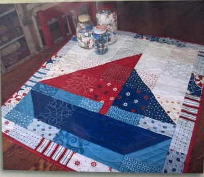 ANCHORS AWAY Charm Pack Wall Quilt Pattern by Pieces From My Heart - Image 1 of 3