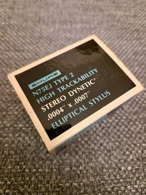 Shure N75EJ Type 2 Stereo Dynetic .0004" x .0007" Elliptical Stylus Box & Spares - Image 1 of 4