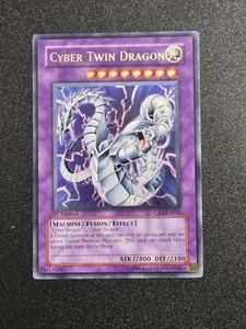 YUGIOH! Cyber Twin Dragon CRV-EN035 Ultimate Rare 1st Edition LP - Picture 1 of 9