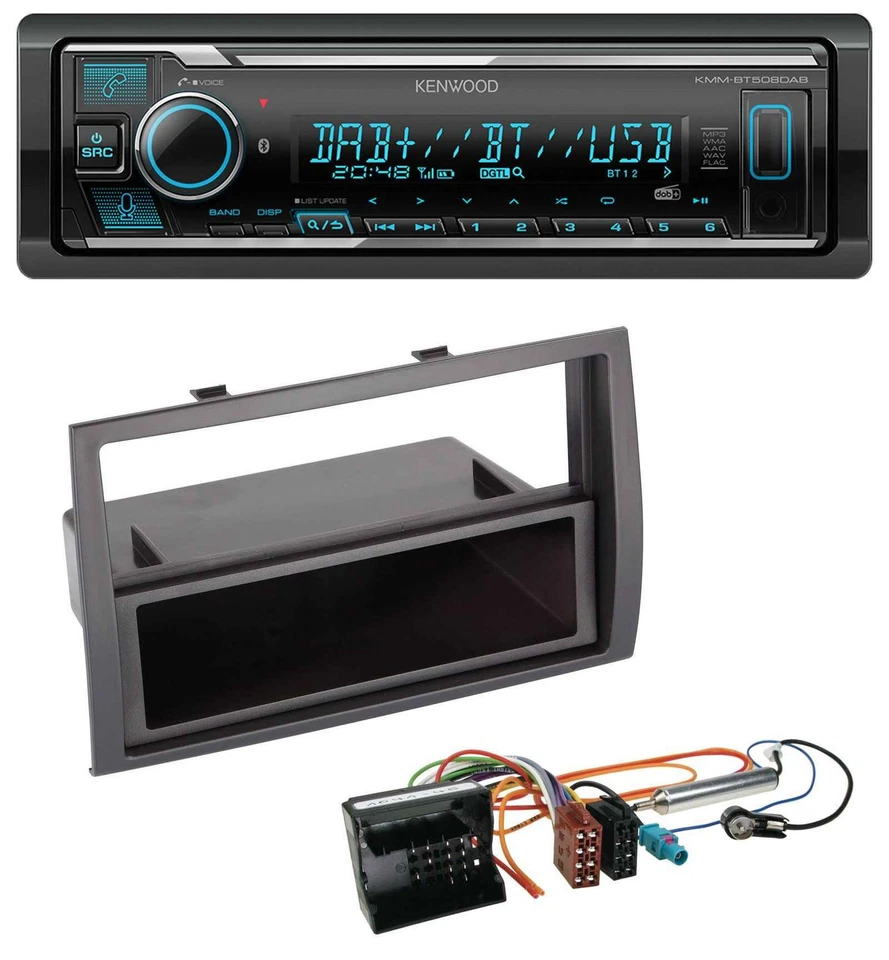 Kenwood Bluetooth MP3 DAB USB Autoradio für Citroen Jumper 2006-2011 Quadlock - Bild 1 von 4