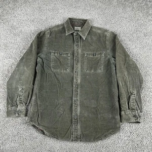 LL Bean Shacket Mens L Corduroy Flannel Lined Button Up Workwear Outdoors - Picture 1 of 10